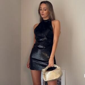 ZARA BLOGGER FAVORITE SHINY VELVET DRESS SPECIAL EDITION